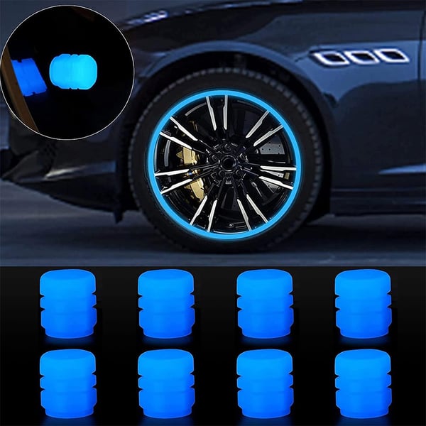 GlowRide - Fluorescent Wheel Valve Caps