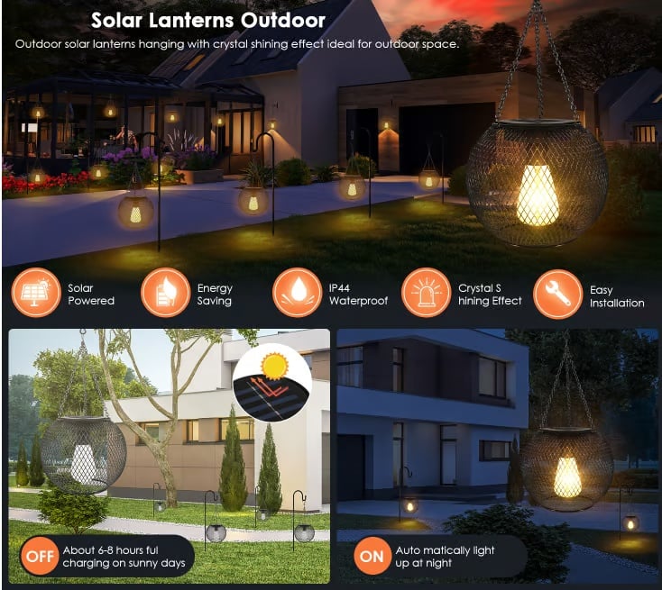 SunAura – Decorative Solar Powered Hanging Light