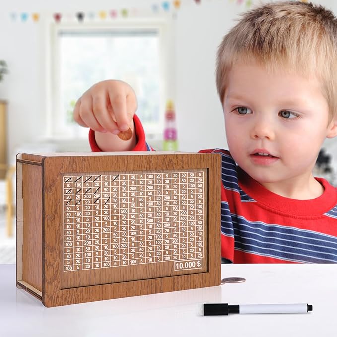 Vaultify – Elegant Wooden Savings Box