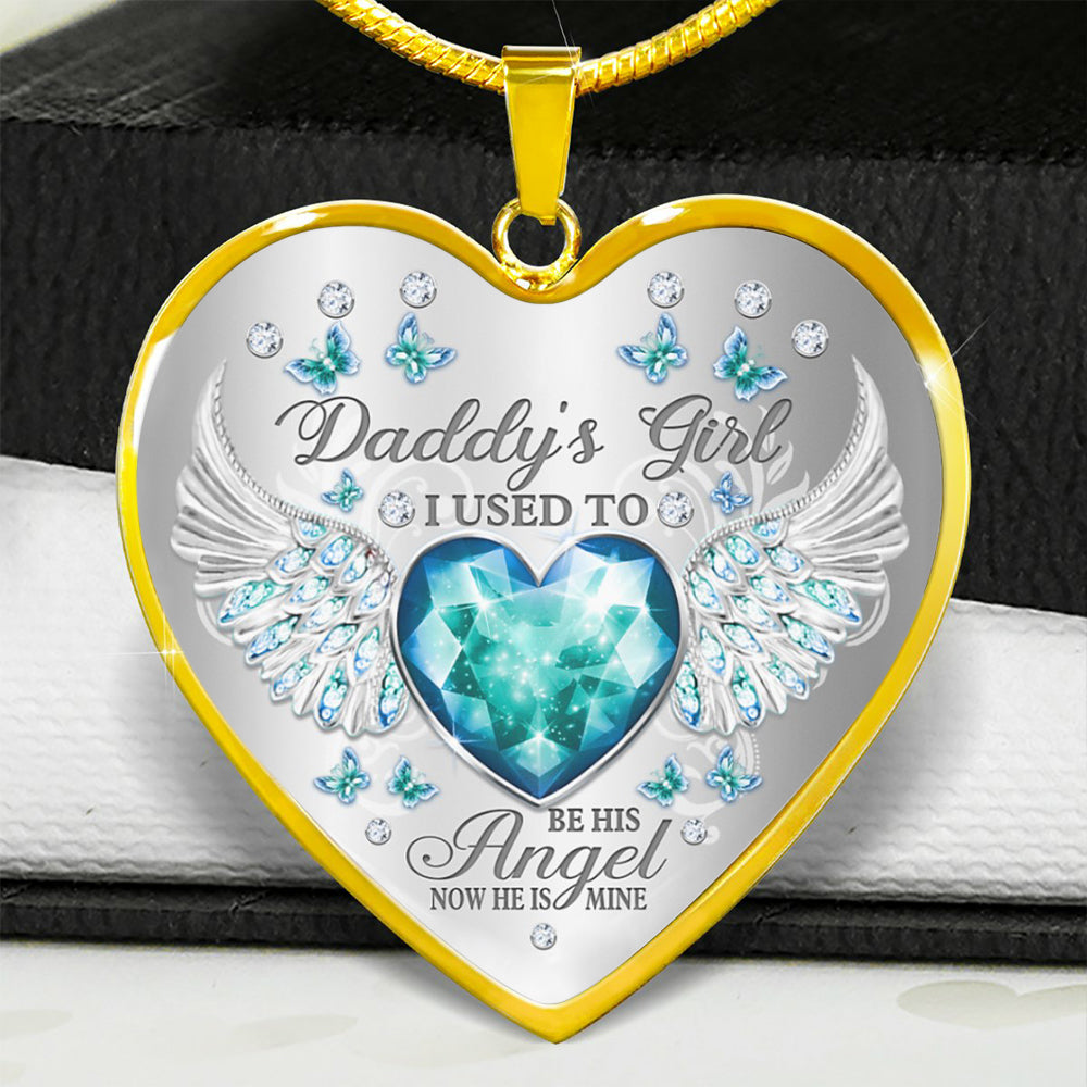 Papa’s Angel - Cherished Heart Keepsake Necklace
