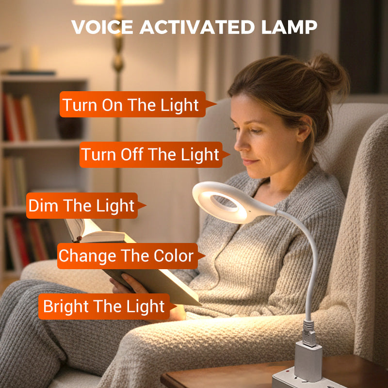 SmartBeam – Voice-Activated LED Desk Lamp