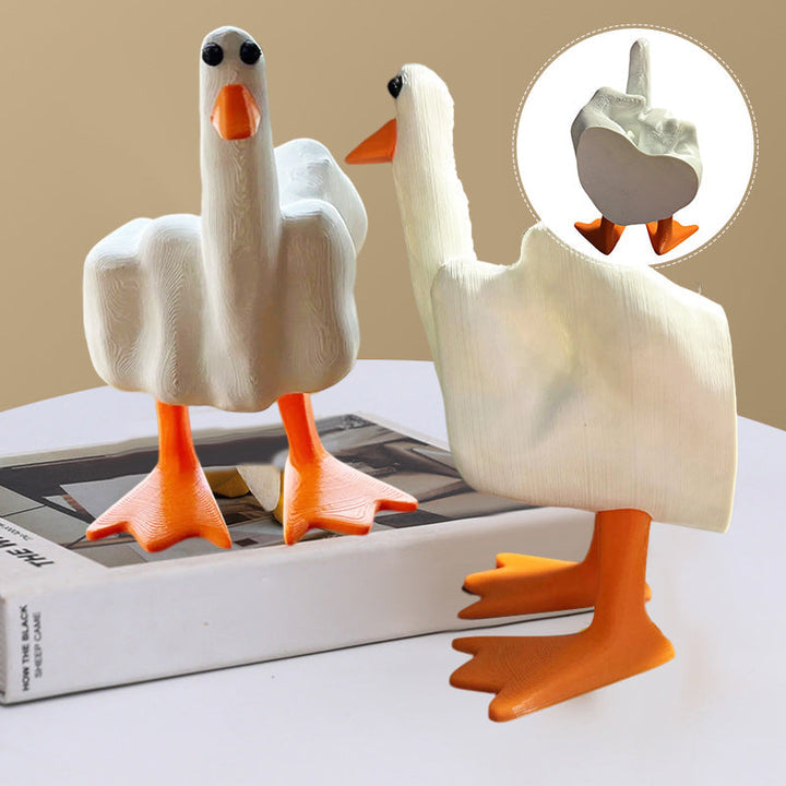 QuackOff – Middle Finger Duck Ornament
