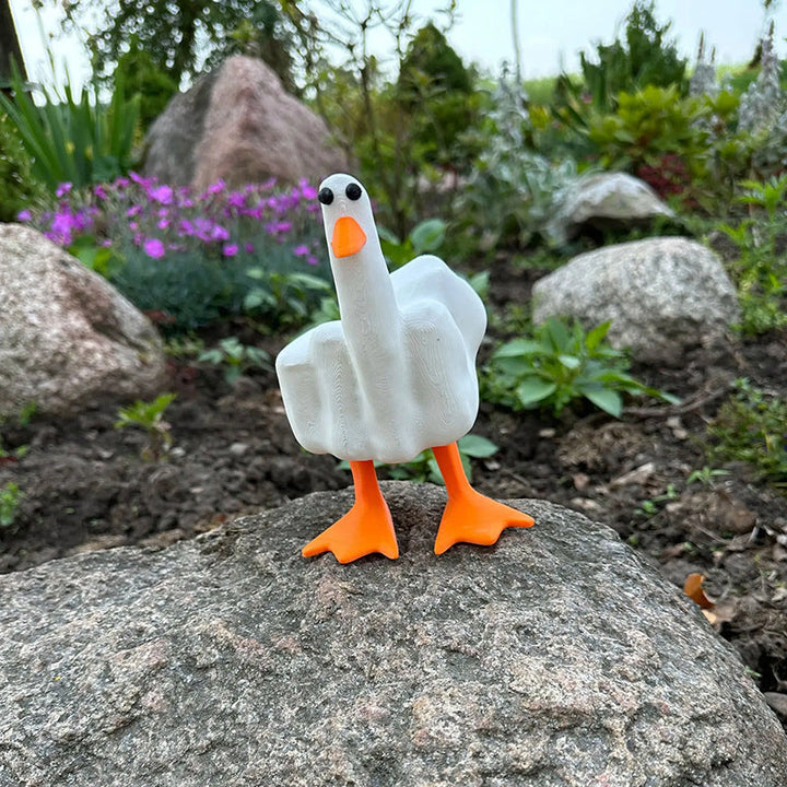 QuackOff – Middle Finger Duck Ornament