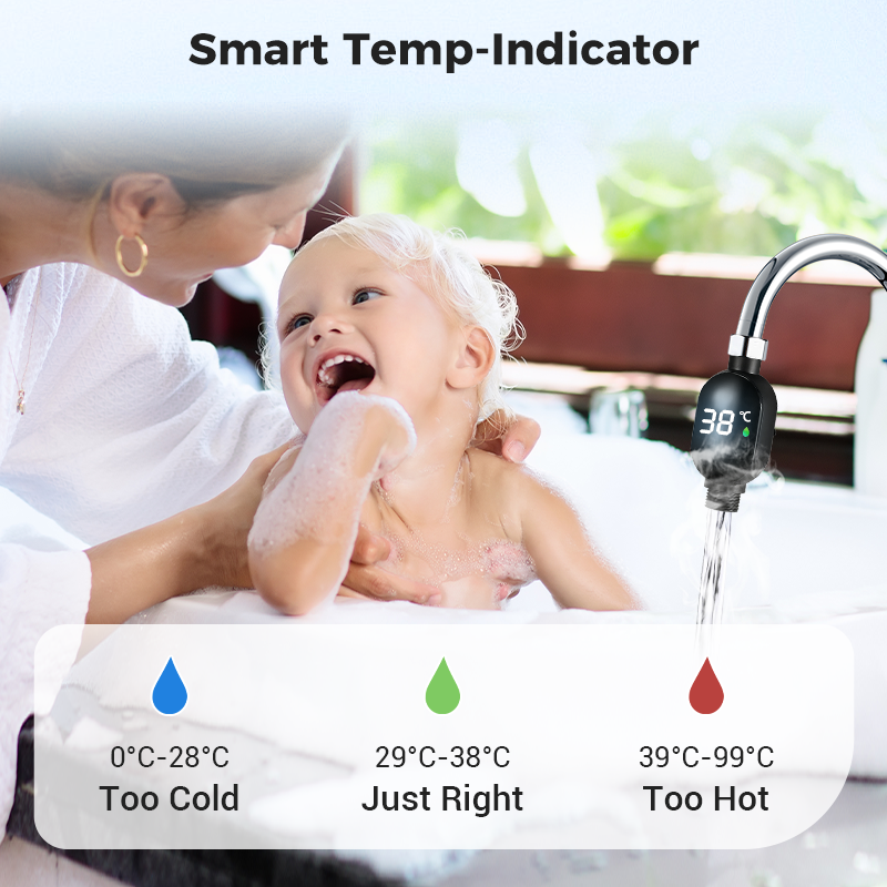 ThermoFlow – Waterproof Shower Thermometer with Real-Time Temperature