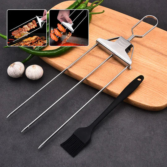 GrillMaster - Barbecue 3 way Grill Skewers