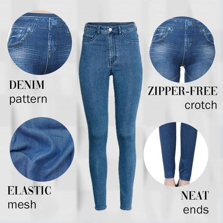 LiftWear- Body-Sculpting Denim Leggings