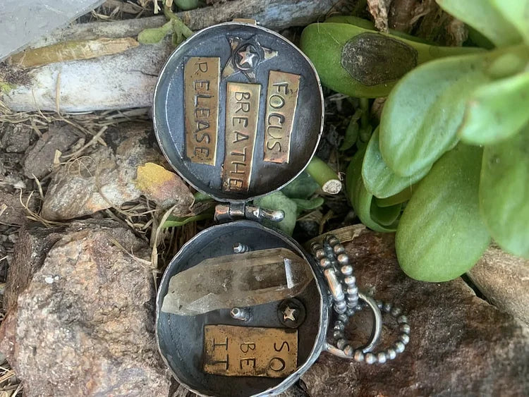 LunaRoots – Triple Moon Silver Locket with Tree of Life