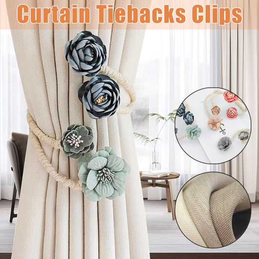 DrapeBloom – Elegant Magnetic Curtain Tieback Clips