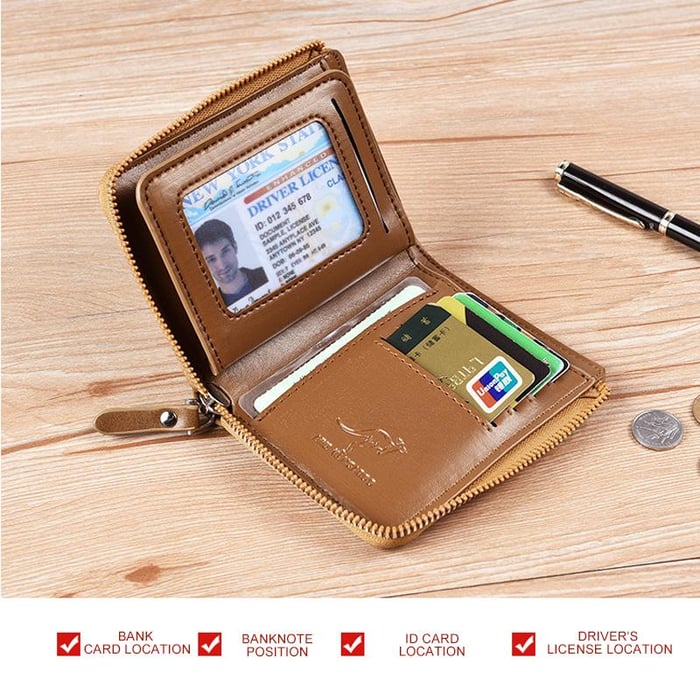 TitanFold – Sleek Zipper Wallet