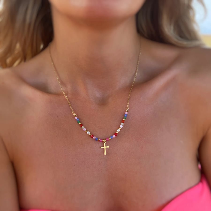 DivinaBead – Elegant Cross Necklace