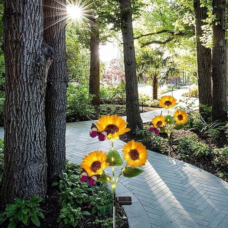 LumiFlora – Decorative Solar Sunflower Yard Lights