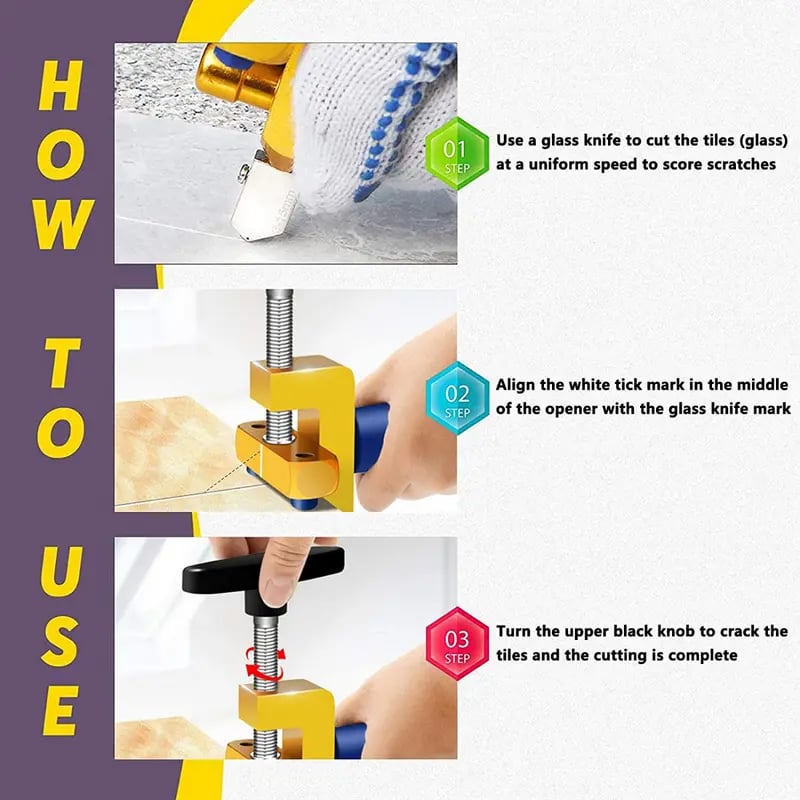 SharpEdge – Portable Hand Tool for Clean Tile Cutting