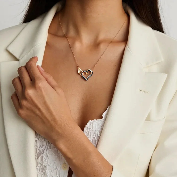 HeavenlyEmbrace – Black Diamond Necklace