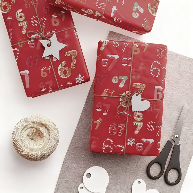 FunRoll - 6 7 Meme Wrapping Paper