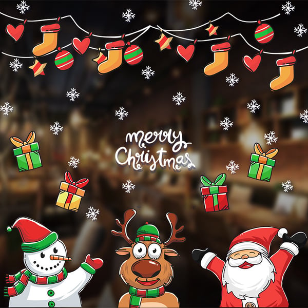 FrostyClings – Reusable Christmas Window Stickers