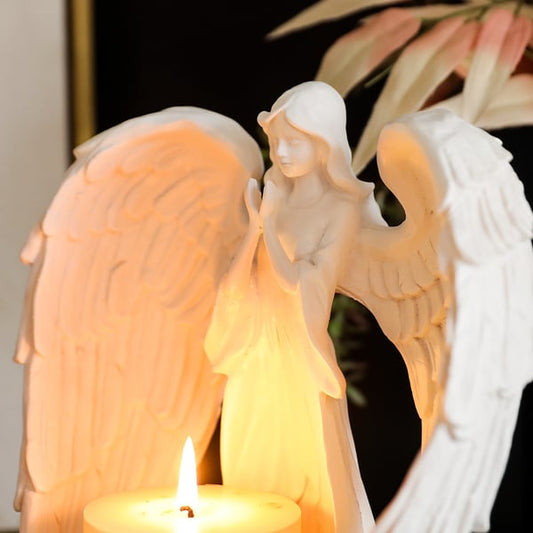 SacredLight – Prayer Angel Decorative Candlestick