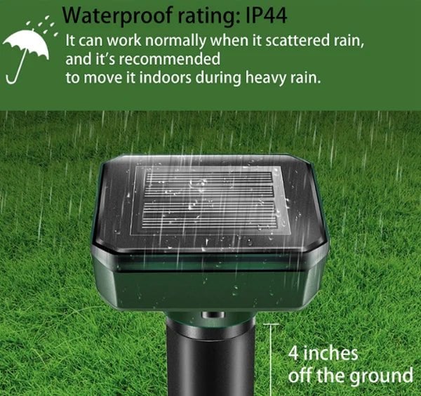 SolarGuard – Ultrasonic Pest Repeller for Moles, Mice & Snakes