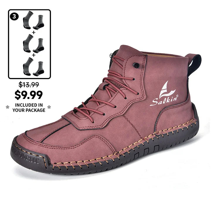 StrideRelief – Men’s Orthopedic Leather Boots