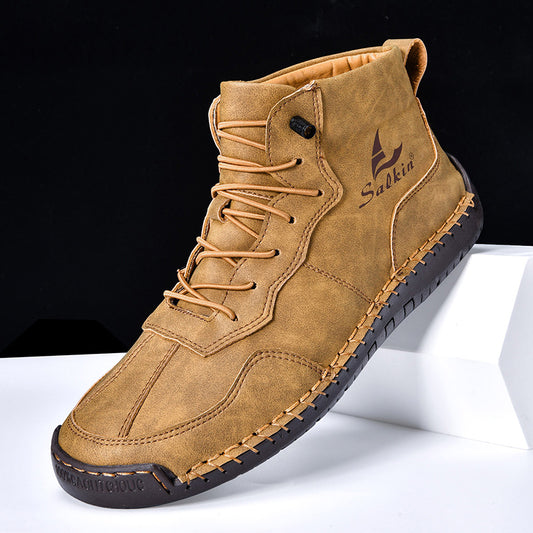 StrideRelief – Men’s Orthopedic Leather Boots