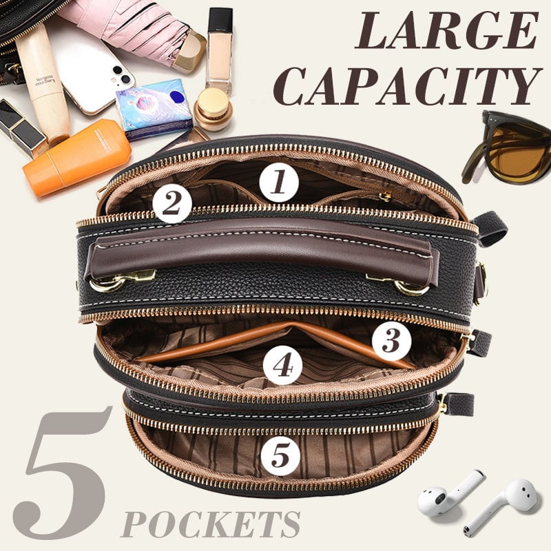 CarryWise – Multifunctional Leather Shoulder Bag