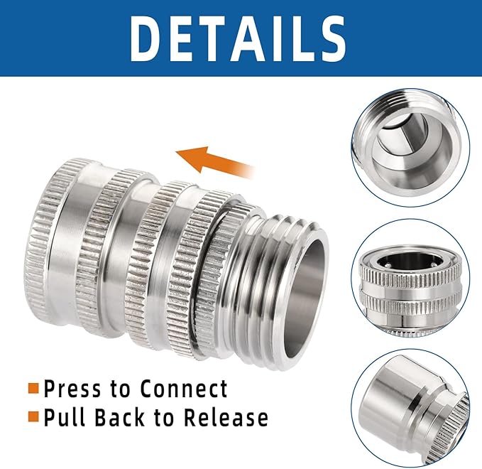 QuickFlow – Stainless Steel Hose Fittings Set