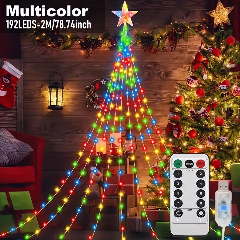 TwinkleFall – Starlight Cascade Tree Lights