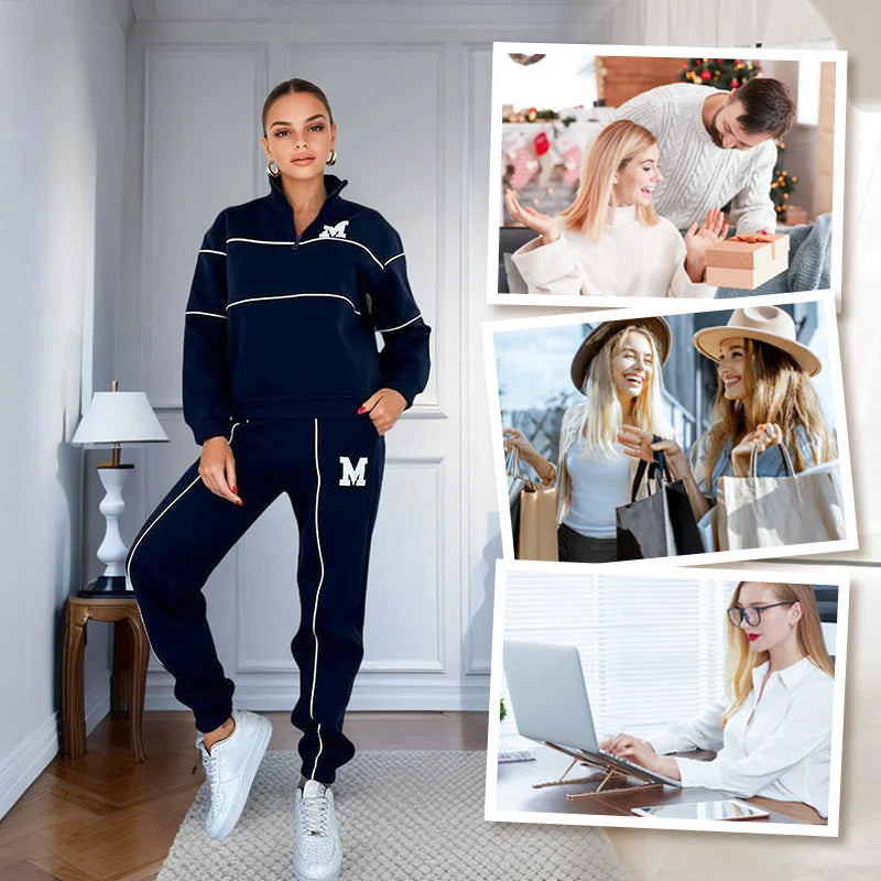 CozyLine – Casual Sweatshirt 2-Piece Set