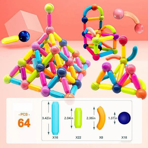 MagniBuild – Creative Magnetic Sticks Building Set