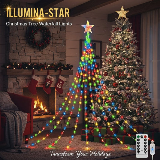 TwinkleFall – Starlight Cascade Tree Lights