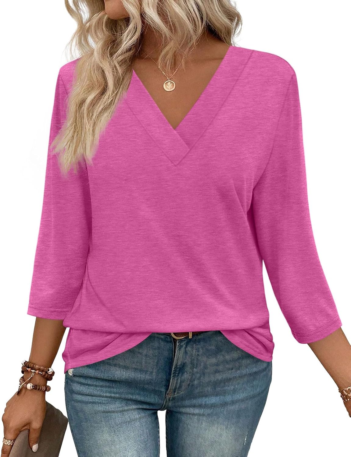 ComfyGaze - Effortless Everyday V-Neck Shirt
