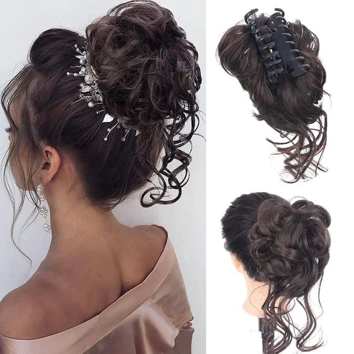 CurlGrip – Large Curly Bun Claw Clips