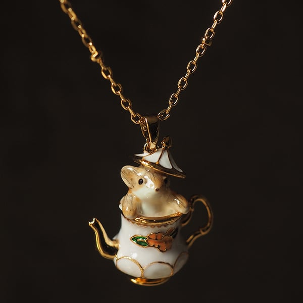 TeaWhimsy – Mouse in My Teapot Earrings Set