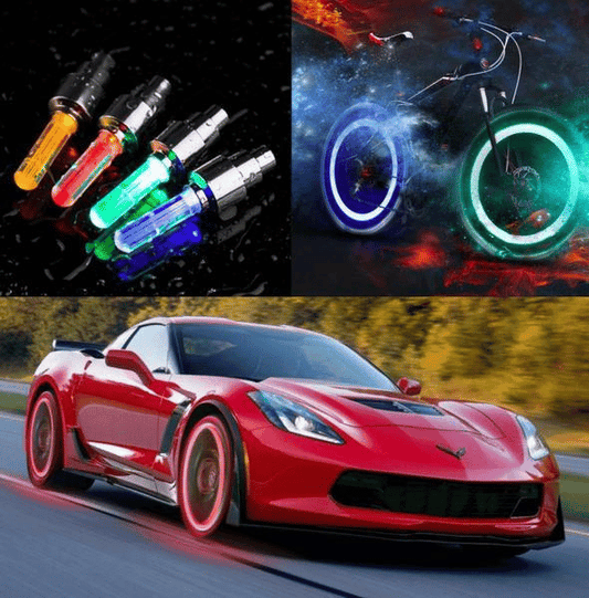 NeonSpin – LED Tire Valve Glow Lights
