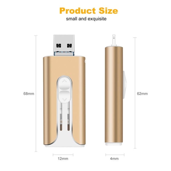 FlexiDrive – Mobile & Computer U-Disk with 4 Connectors