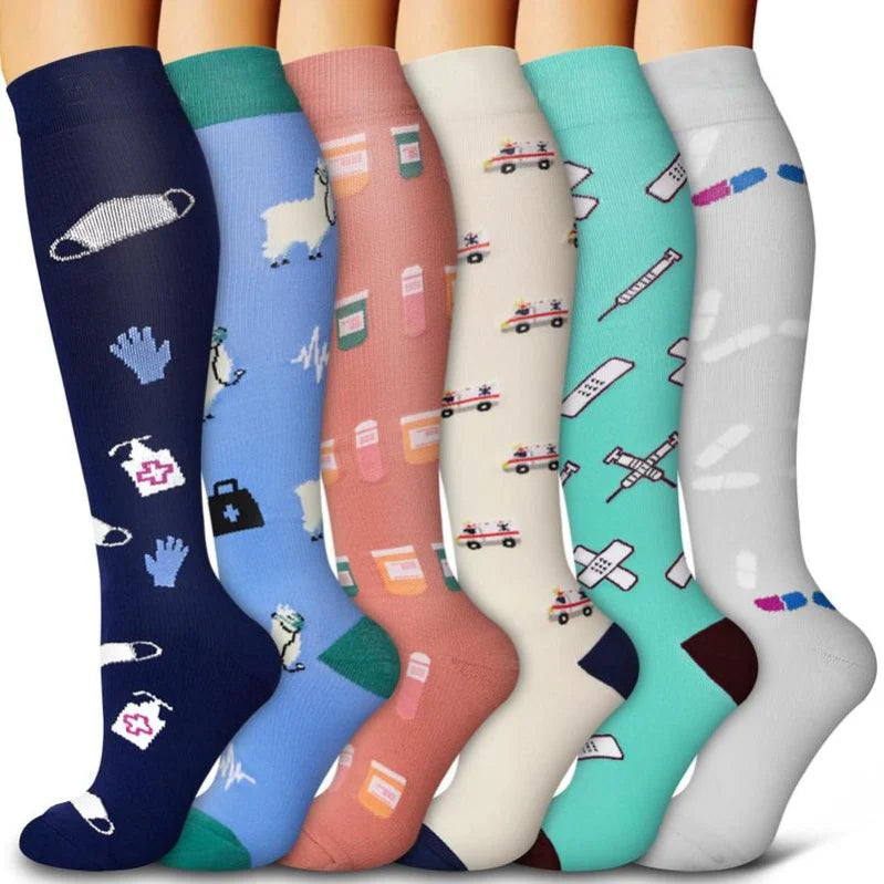 StrideBoost – Vibrant Compression Socks
