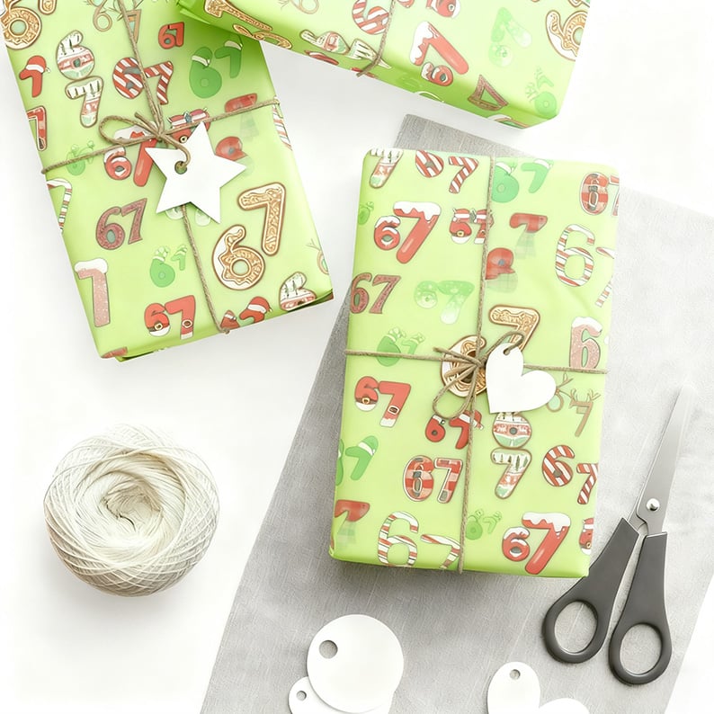 FunRoll - 6 7 Meme Wrapping Paper