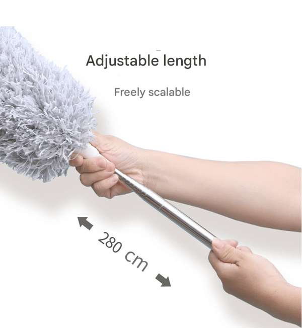 DustEase – Retractable Curved Microfiber Duster