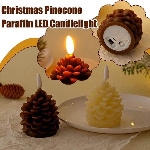 CozyCone – Battery Operated Pinecone Flameless Candles