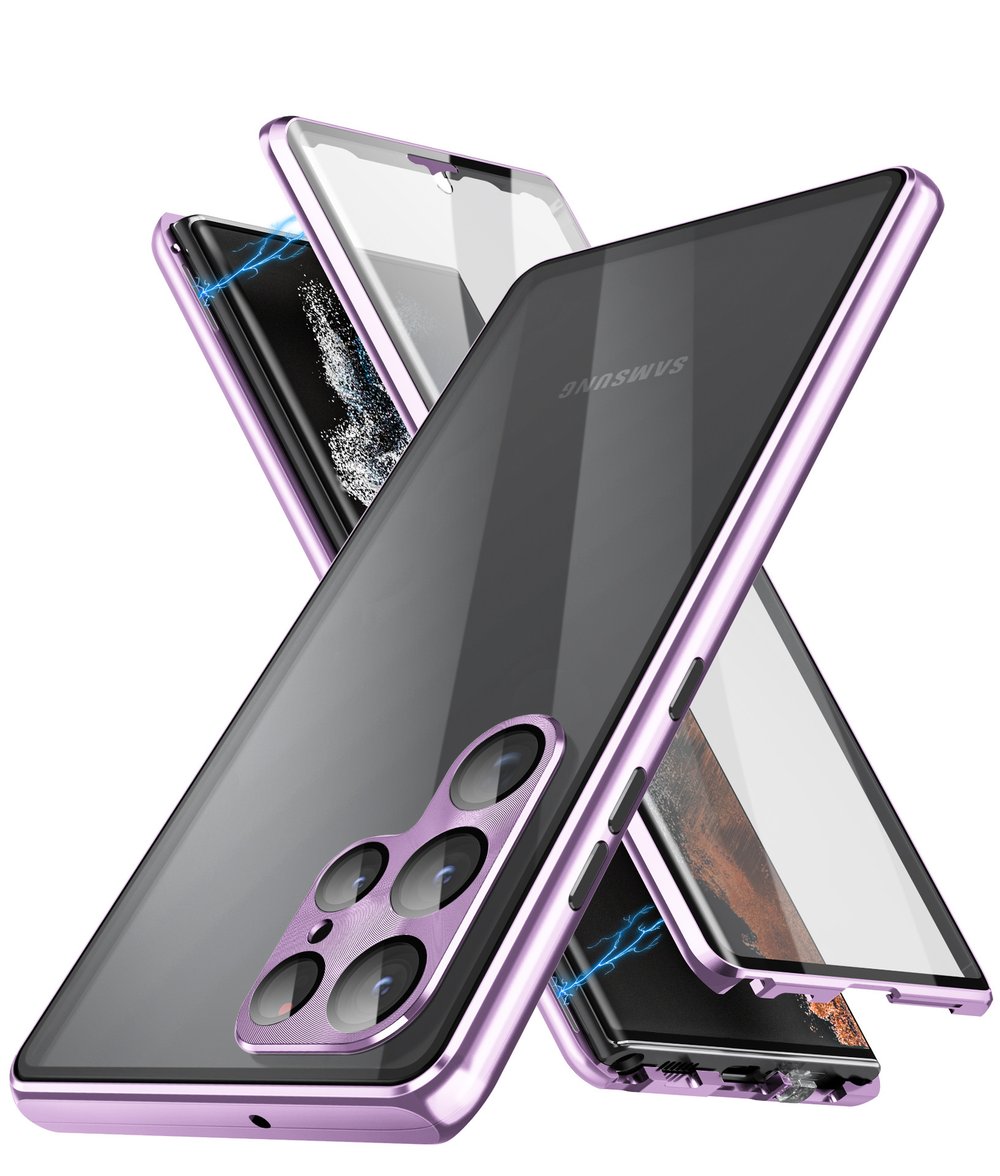 GlassGuard – Magnetic Full-Cover Phone Case