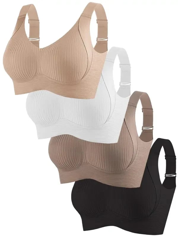 SilvaLuxe – Seamless Ribbed Comfort Bra