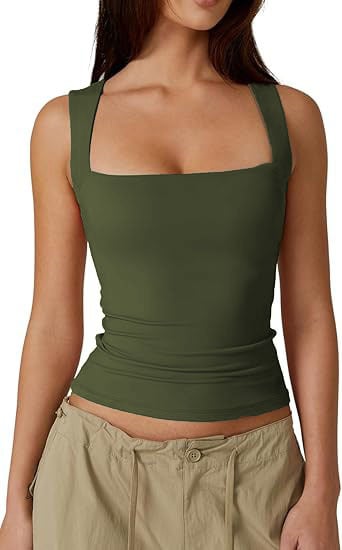 LayerLuxe - Women’s Flattering Square Neck Tank