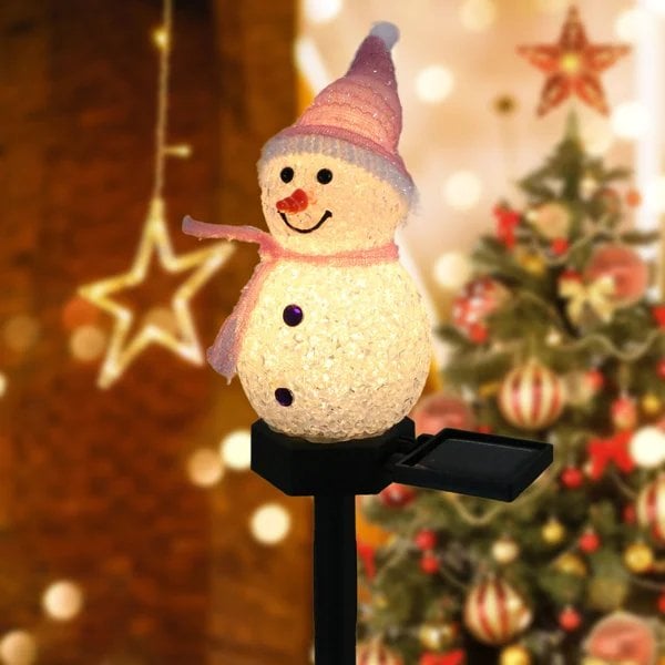 SnowGlow – Waterproof Solar Snowman Lamp