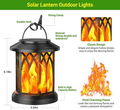 LumaFlame – Solar-Powered Outdoor Flickering Lantern