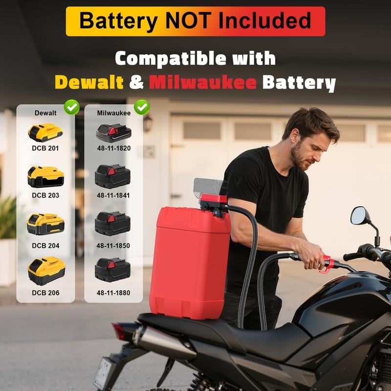 MotoFill - Portable Electric Gas Pump | Effortless Fuel Transfer Anywhere