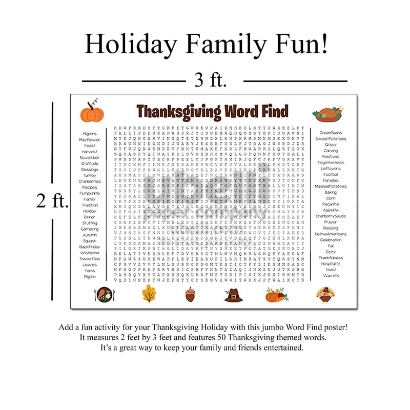 XmasWordFun – Giant Holiday Search Poster