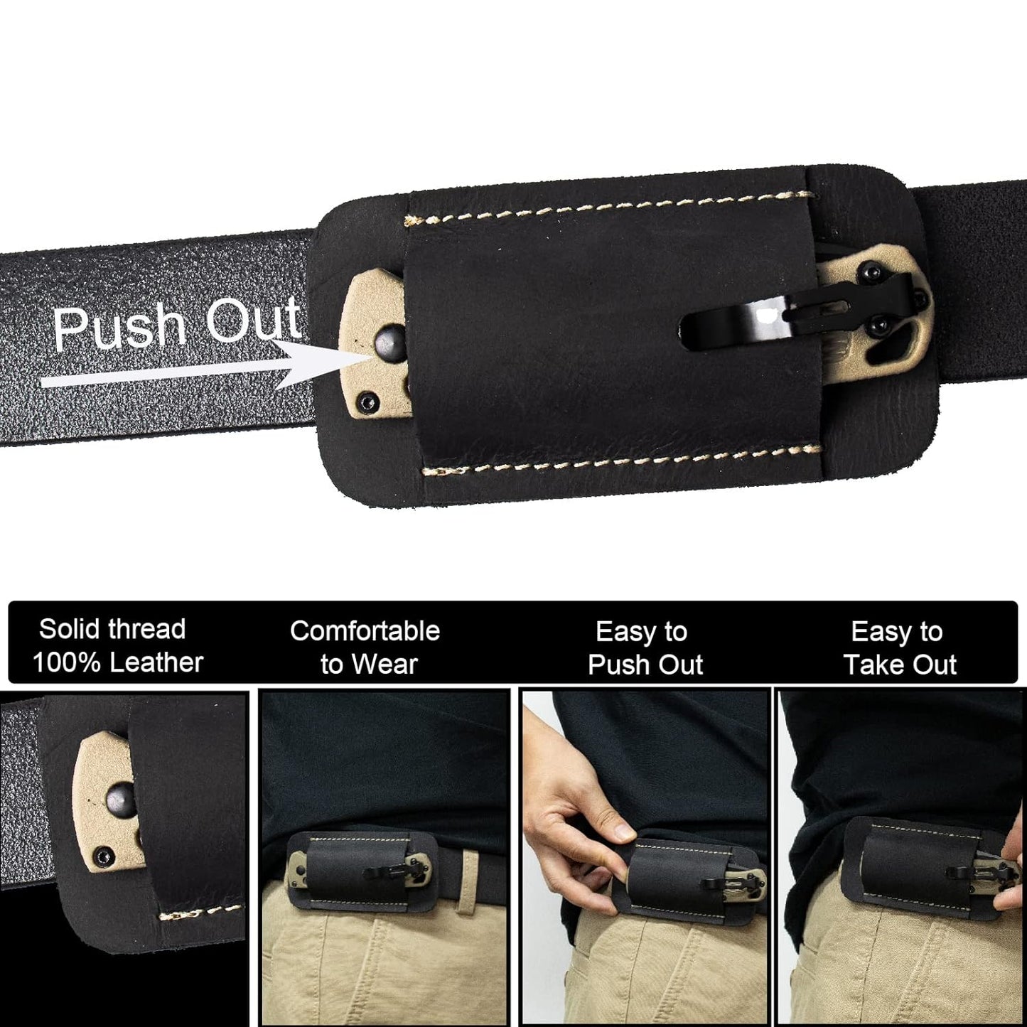 LeatherGuard – Retro Horizontal Knife Scabbard