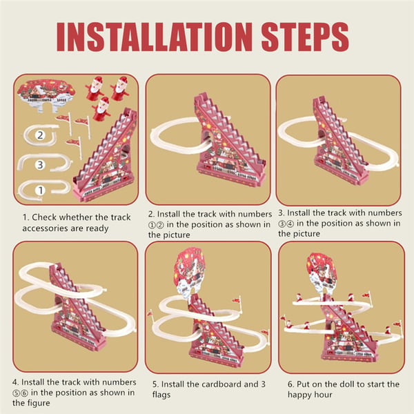 FestiveRide – Electric Santa Sliding Track Toy