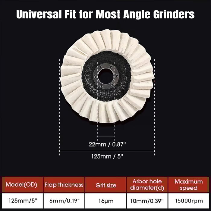 SmoothCraft - High-Resilience Polishing Wheel for Metal & Wood