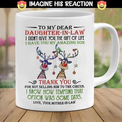 HeartBond – Cherished Daughter-In-Law Mug