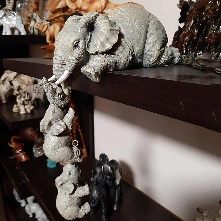 TrunkCharm – Handcrafted Elephant Sitter Decor